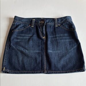 Tommy Hilfiger Dark Denim Jean Mini Skirt - Size 10